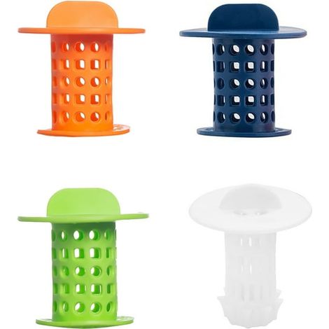 Évier de cuisine Évier de douche Bouchon de crépine Bouchon de vidange Filtre Attrape-cheveux Accessoires de salle de bain (Bleu  1)