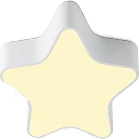 Plafonnier LED de 42 cm avec motif d'étoiles blanches, intensité réglable, pour chambre d'enfant (1/5)