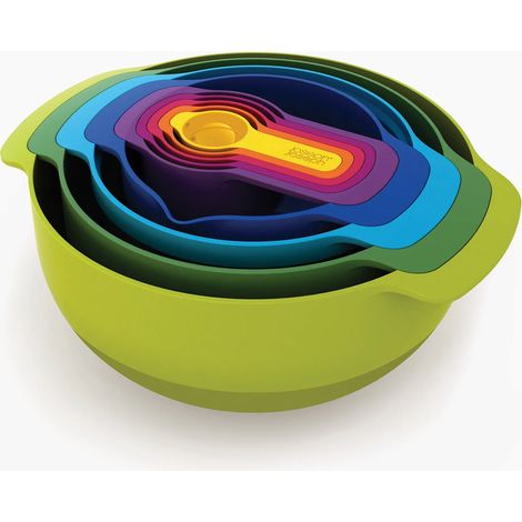 Nest™ kompaktes Set aus 9 Rührschüsseln, mehrfarbig (40031) (1/5)