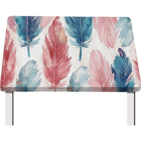 Elastische Tischdecke 76x122cm wasserdicht mit Feder-Muster für rechteckige Tische