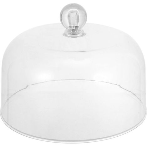 Couvercle alimentaire transparent anti-poussière, cloche à dessert transparente pratique-13X13X9CM-Transparent (1/4)