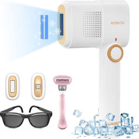 Epilateur Lumière Pulsée, Epilateur Laser 999,999 Flashes IPL Épilation Laser pour Femme et Homme, Épilateur Definitive Indolore pour Visage/Bras/Jambes/Aisselles/Maillot (1/5)