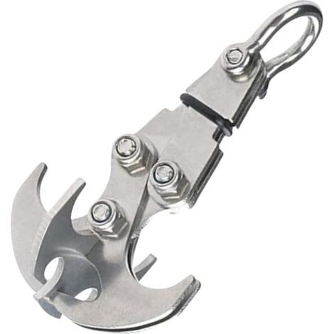 Multifunktionaler Survival-Karabiner – Taktisches EDC-Werkzeug aus Edelstahl für Rettungssituationen und Outdoor-Aktivitäten – Größe L (1/5)