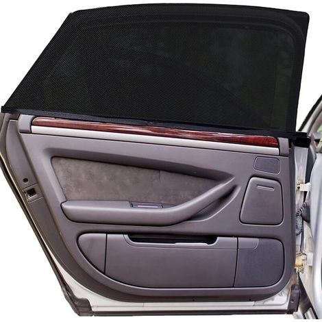 Filets Moustiquaires pour Voiture et Camping Lot de 4 Respirants Occultants Anti-UV Faciles à Installer Universels - (1/4)