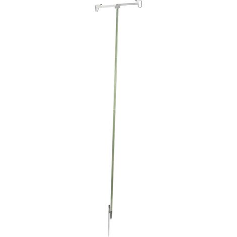 Perche pliable pour lampe de camping, aluminium léger, support de lanterne extérieur avec sac de rangement, vert, pour pique-nique et pêche (1/5)