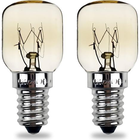 E14 25W T22 Oven Bulbs, Heat Resistant 300°C, Warm White 2700K, Microwaveable (1/5)