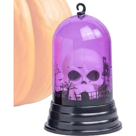 CCYKXALed Pumpkin Lanters, Batterie Powered Lanters,Spooky Halloween Lights,Ghost Pumpkin Design Battery Powered Led Lights, Multifunctiona (1/5)