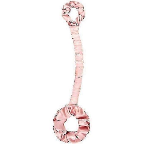 (Rose) Fer à friser multifonction en satin sans chaleur avec élastique intégré, 19,7 cm de longueur (1/5)