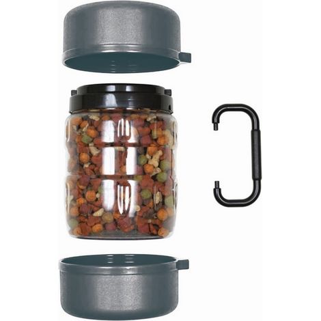Mangiatoia - Abbeveratoio da viaggio per cani e gatti 1,5 litri, grigio (1/3)