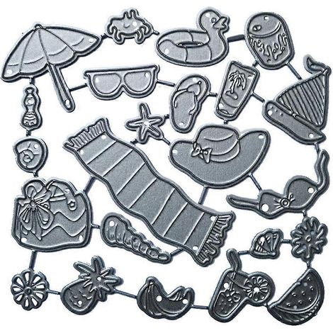 Moule à gaufrer en acier, pochoirs de découpe en métal pour scrapbooking et cartes, cadeau artistique (1/4)