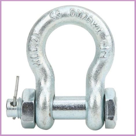 Pragère d'ancre type arc en acier allié lourd avec noix, kit pour moto, capacité 2T, lot de 2 pièces (1/5)