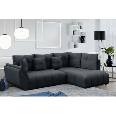 AX LIVING Ecksofa mit Schlaffunktion Kayseri L Sofa Grau 268 cm