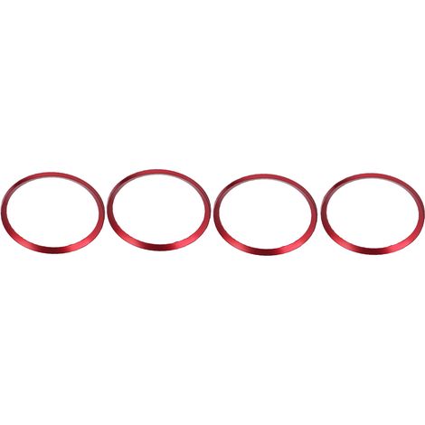 4 enjoliveurs de roue centre hub décoratif rouge remplacement Honda Civic 10e génération 2016-2019 (1/5)
