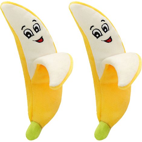 2 jouets pour chien en peluche avec couineur, forme de légume, pour chiots et adultes, anti-ennui (1/5)