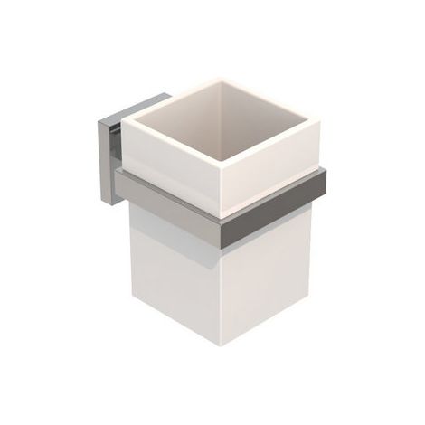 PORTA SPAZZOLINI MOD. TREND- Cromo cm 8 x h.11 x 10,9- METAF- pezzi 1