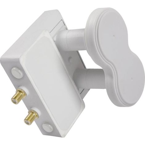 LNB twin monobloc - Smart - TMT43 - 2 abonnés - Blanc - Réception satellite (1/2)