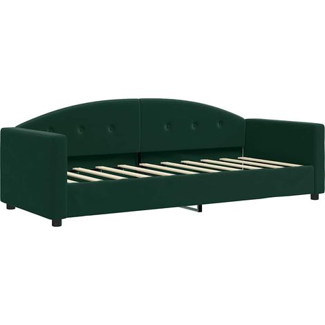 Maison Exclusive - Letto da Giorno Verde Scuro 80x200 cm in Velluto (1/5)
