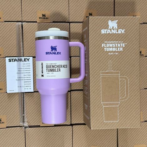 Gobelet Thermos 1,18L Violet Isolation Longue Durée Tumbler à Poignée Anti-Déversement Idéal Voiture Sport Été
