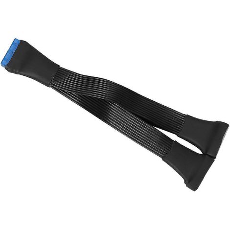 Carte mère USB 3.0 19 broches 20 broches 19 broches 20 broches Câble d'extension 1 vers 2, 12 cm P20250110956 (1/5)