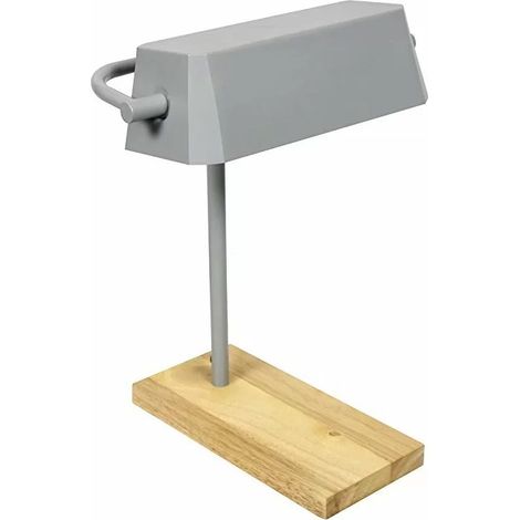 RedCartel RCL1400-158 – Tischlampe „Jetson“ Holz – Grau