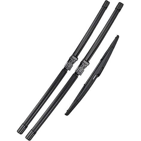 Balais d'essuie-Glace Avant et arrière, pour Peugeot 208 2012 2013 2014 2015 2016 2017 essuie-Glaces Accessoires de Voiture en Caoutchouc (1/5)