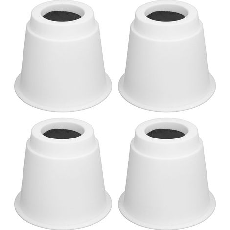 4 Stück runde 5L-Möbelfüße mit verschiebbarer Auflagefläche für Tisch, Schreibtisch, Sofa usw. – inklusive. Sie können 5L-Möbel schnell und einfach anheben.