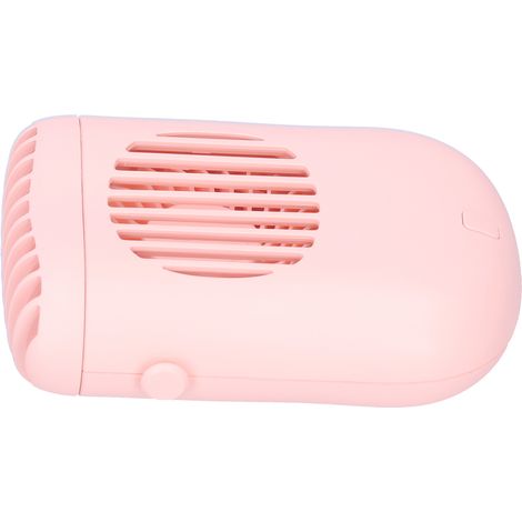 Handventilator mit USB-Ladefunktion, Hüftventilator zum Umhängen für Zuhause, Büro und Reisen, Pink (1/5)