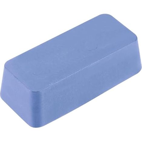 Pâte à polir, 1 bloc d'affûtage de 110 g (bleu) pour polir le métal, polir les bijoux, meuler la sculpture sur bois, aiguiser les couteaux et ciseau (1/5)