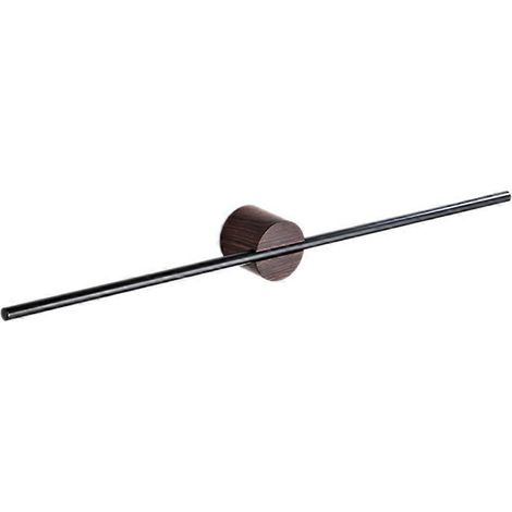 Porte-serviettes minimaliste en noyer, porte-serviettes de salle de bain 50 cm (1/5)