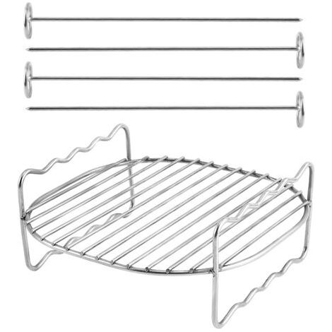 Barbecue portable en acier inoxydable en plein air, grille de barbecue, charbon de bois barbecue, 19 19 7cm (1/5)