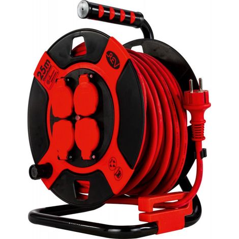 Enrouleur de câble REV H07RN, 4 prises, 40 m (1/3)