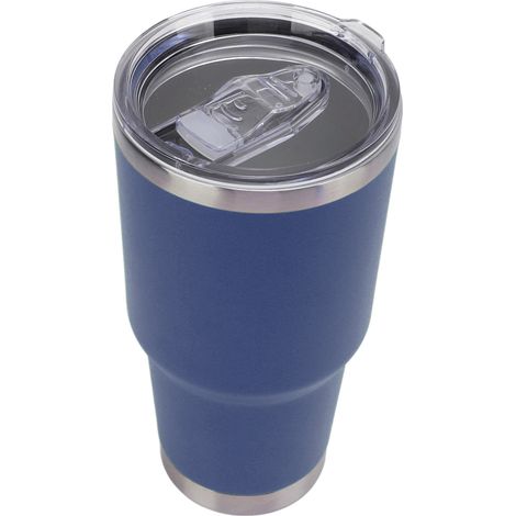 Gourde Isotherme en Acier Inoxydable, Tasse à Café à Double Paroi avec Couvercle pour Voyage, Bleu (1/5)