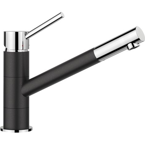 Robinet Mitigeur Monocommande Bicolore pour la Cuisine – Plage de pivotement à 360° – Chrome / Gris – 525028 (1/5)
