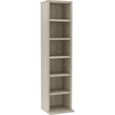 Maison Exclusive - Estantería para CDs madera contrachapada color