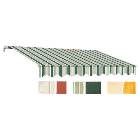 tenda da sole a barra quadra 300x200 cm - col. bordeaux/crema