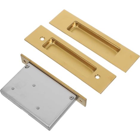 Lot de 2 poignées encastrées pour portes placard coulissantes (1/5)
