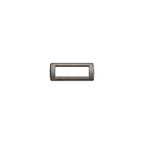 VIMAR - 1 PLACCA IDEA RONDO' 6 MODULI INMETALLO COLORE RADICA NOCE 16756.41