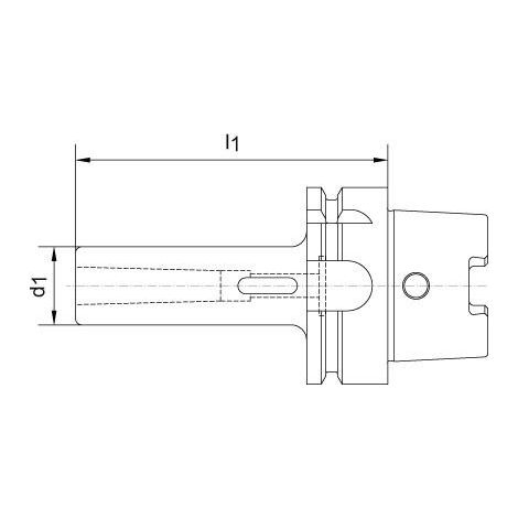 Douille intermédiaire DIN69893A HSK-A100 Forme-D MK2x120mmHAIMER (1/5)