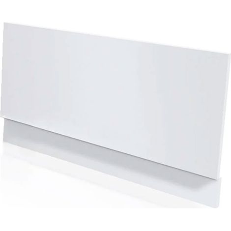 Duchy Waterproof 2-Piece PVC Bath End Panel 800mm W x 550mm H - Gloss White (1/2)