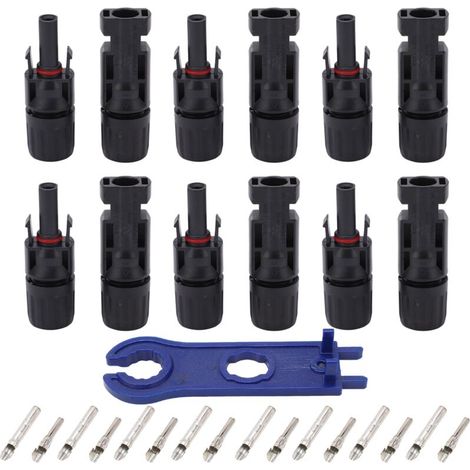 – 12er-Pack IP67-Solaranschluss-Set – Verzinntes Kupfer – Wasser- und staubdicht – Für raue Umgebungen – Crezuo