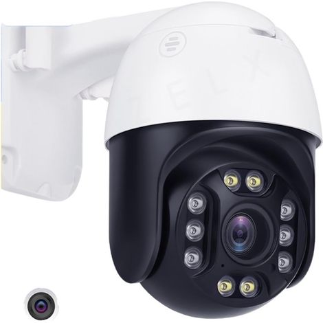 Caméra de sécurité à Domicile Caméra IP 5MP PTZ CCTV caméra de sécurité Alarme Suivi Automatique Surveillance vidéo sans Fil 5X Zoom Optique extérieur IP66(2MP 5X Camera) (1/5)