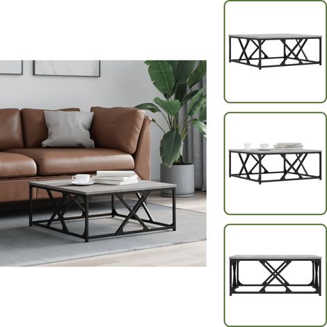 Couchtisch Sonoma - vidaXL Couchtisch Grau Sonoma 70x70x30 cm Holzwerkstoff - Holzwerkstoff Couchtisch (1/5)