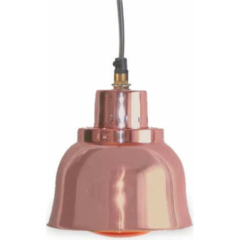Abat-jour large cuivre avec ampoule - Caterchef star