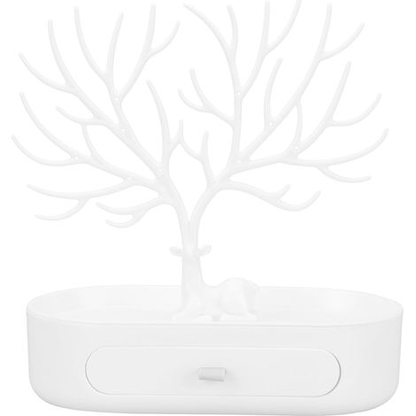 Plateau de Présentation Bijoux et Cosmétiques Forme Cerf Blanc PET (1/5)