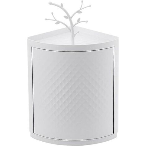 Étagère murale triangulaire étanche pour salle de bain – Installation facile sans outils – Rotation 360° – Matériau ABS – Hauteur 31.5 cm (1/4)