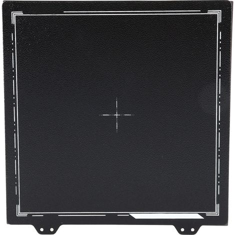 Plaque magnétique en acier à ressort noir 220mm pour Prusa Anet CR-20, face B autocollante (1/5)