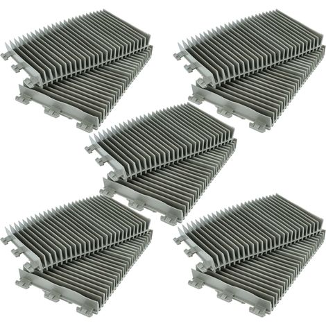 vhbw 10x Brosse compatible avec Zodiac Vortex 3, 4, 2 robot aspirateur de piscine - en PVC, 21 x 12,5 x 2,4 cm