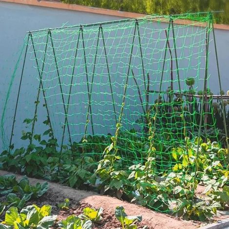 Filet de treillis robuste en nylon pour plantes grimpantes d'extérieur (0,9 x 1,8 m) - Outil manuel