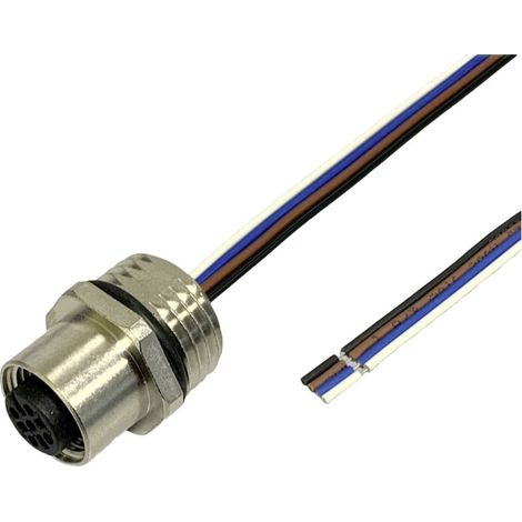 BKL Electronic 2703008 Prise encastrée pour capteur/actionneur M12 0.5 m Nombre de pôles: 4.5 1 pc(s) C748492 (1/2)