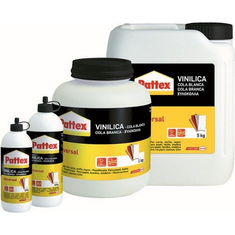 12PZ COLLA PATTEX VINILICA UNIVERSAL  kg. 1
